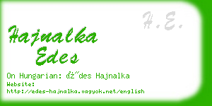 hajnalka edes business card